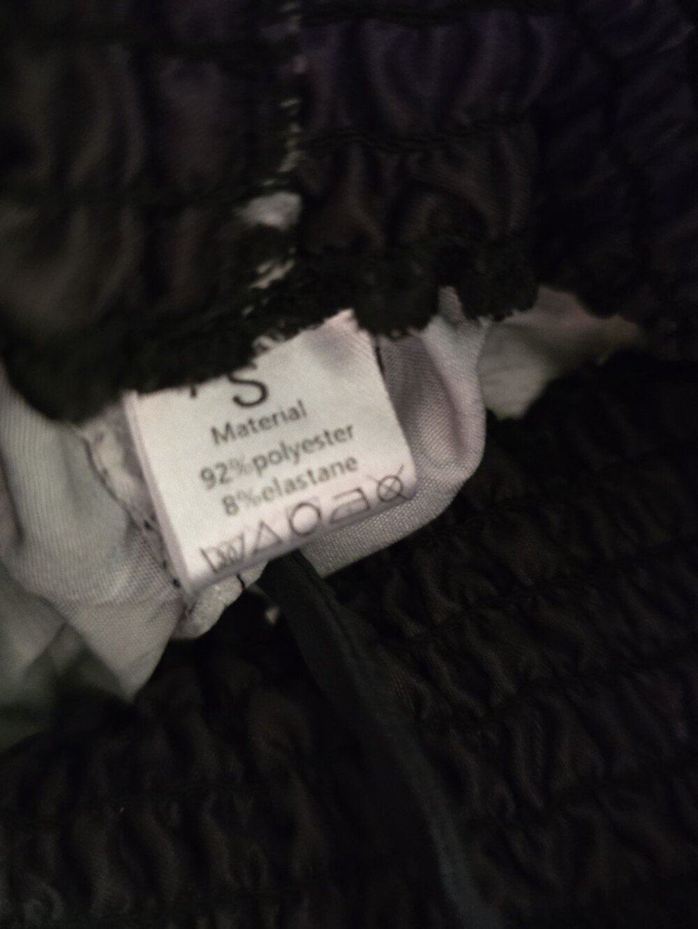 Black & White Floral Smocked Harem Pants - Picture 2 of 2